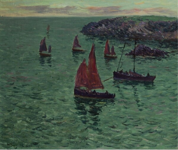 HenryMoretTheSeawithPinnaces1897畫家風(fēng)景畫靜物油畫建筑油畫裝飾畫