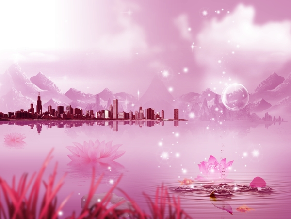 紫色夢(mèng)幻圖片