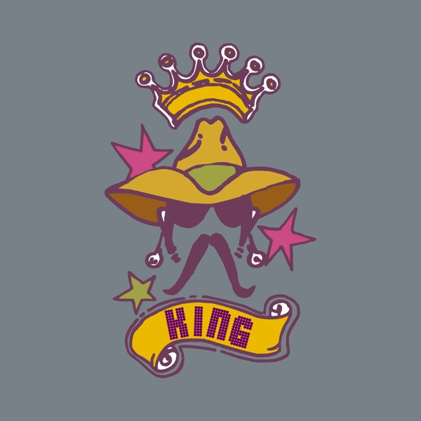 印花矢量圖T恤圖案圖文結(jié)合人物男人免費素材