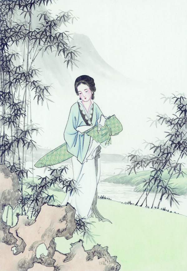 中華藝術(shù)繪畫古畫繪畫仙女神仙嫦娥貂蟬西施中國古代繪畫