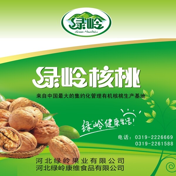 綠嶺核桃包裝圖片