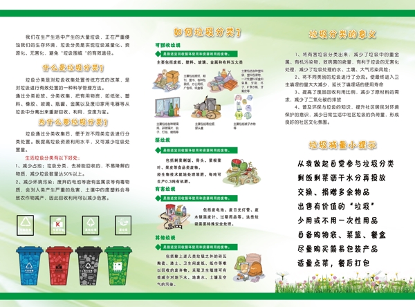 垃圾分類折頁