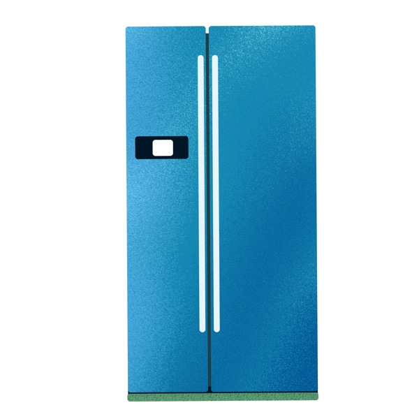 蓝色科技电冰箱装饰