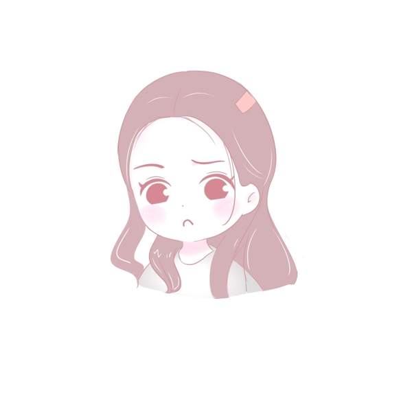 原創(chuàng)可愛Q版少女可商用元素