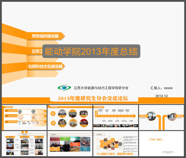 年度总结汇报PPT模板