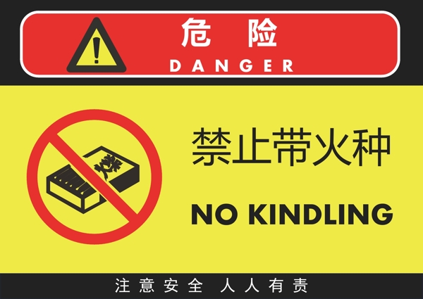禁止帶火種