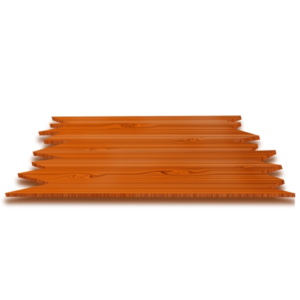岔口的木质木板插画