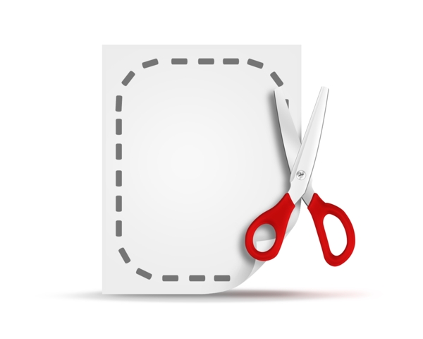 剪刀剪纸icon图标