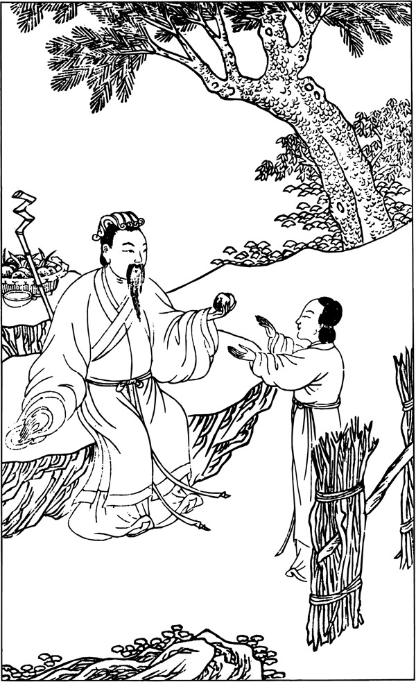 古版畫(huà)教化類(lèi)人物畫(huà)矢量EPS格式0468