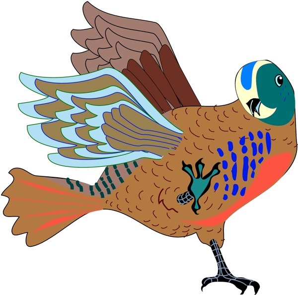 各種鳥類鳥動(dòng)物矢量素材EPS格式0025