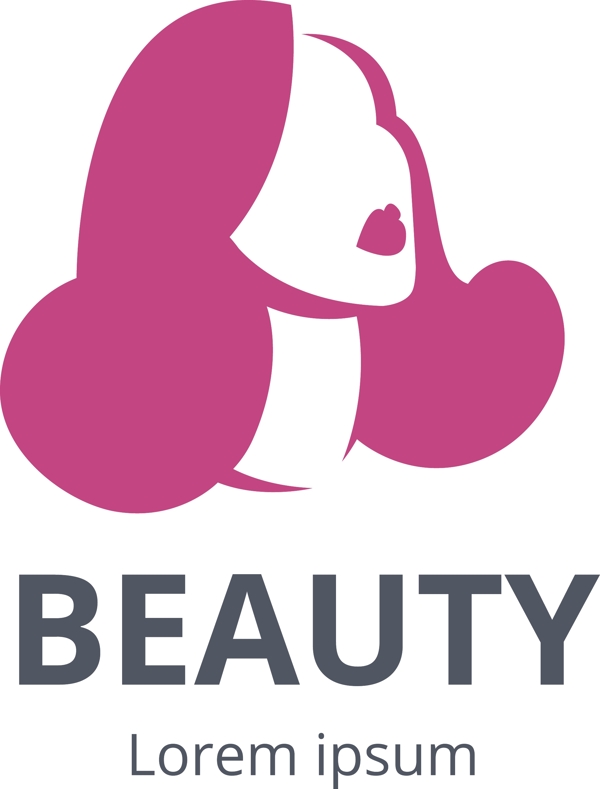 美容店化妆店logo女性图标