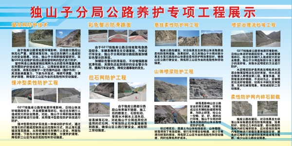 養(yǎng)路段養(yǎng)護(hù)專項展板