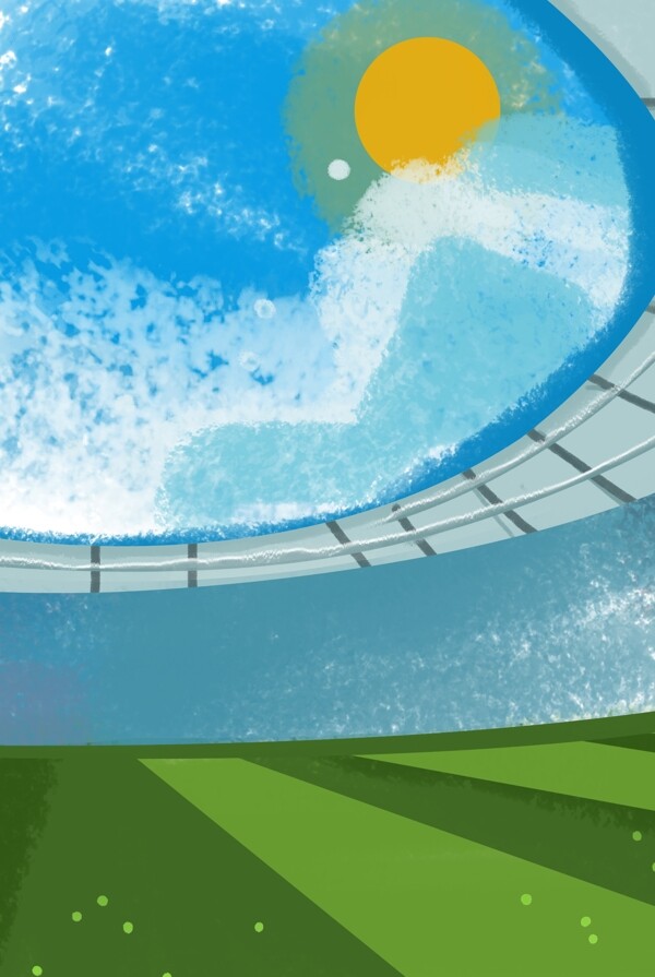 蓝色世界杯竞赛体育背景