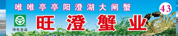 陽澄湖大閘蟹門頭圖片