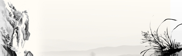 中國風(fēng)插畫黃色背景banner背景
