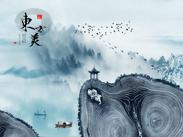 新中式背景墻