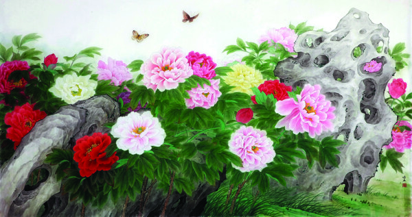 花開富貴裝飾畫