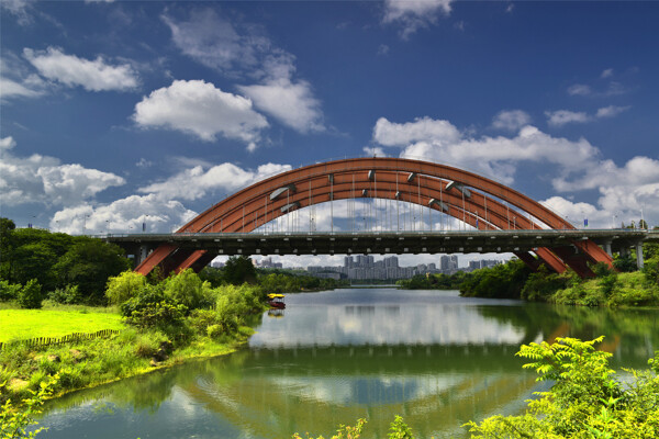 美丽的大桥风景图片