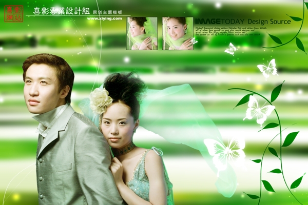 戀人約定婚紗模板