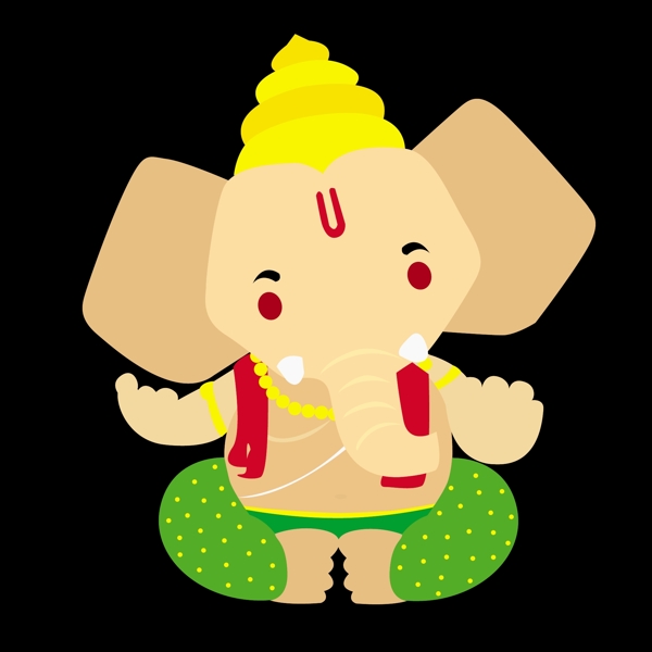 Ganesh神的插图