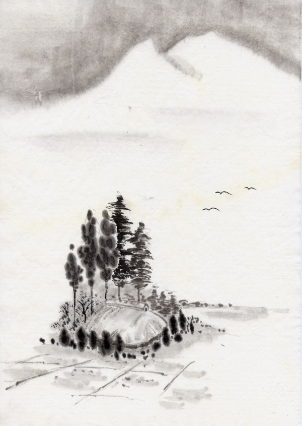 水墨山水圖