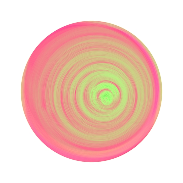 暖色抽象线条艺术旋转球体