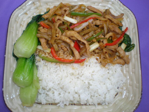 榨菜肉絲飯圖片