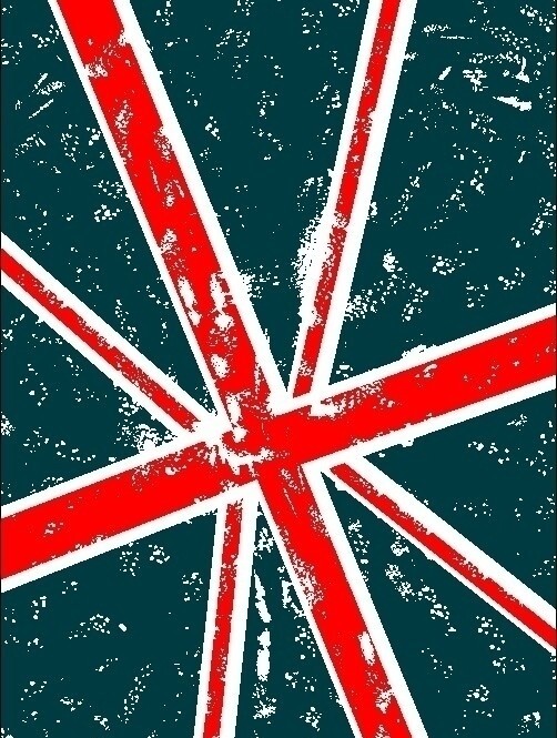 腐蚀式英国国旗图片