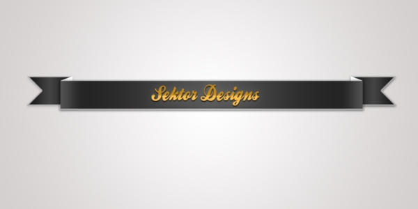 時(shí)尚優(yōu)雅的UI絲帶bannerPSD