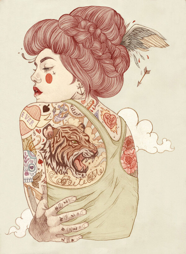 位圖插畫時(shí)尚插畫人物插畫時(shí)尚插畫免費(fèi)素材