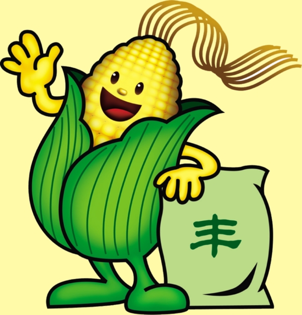 玉米卡通图