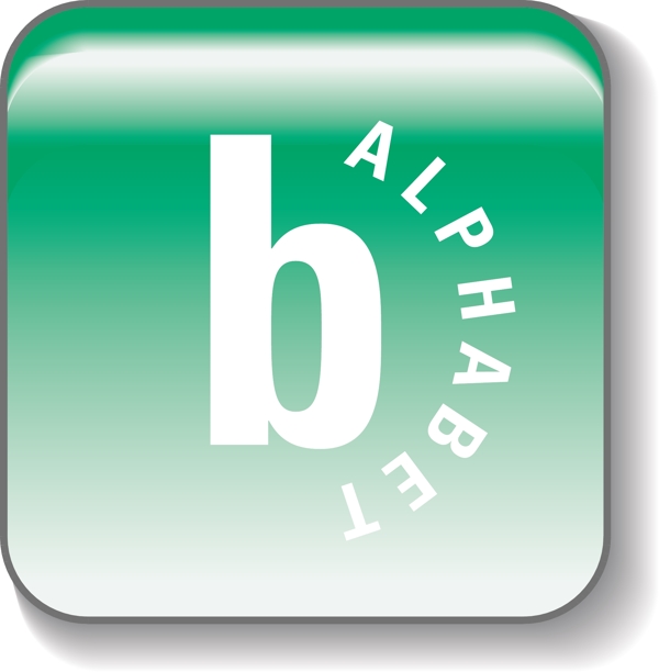 綠色水晶b字母圖標(biāo)