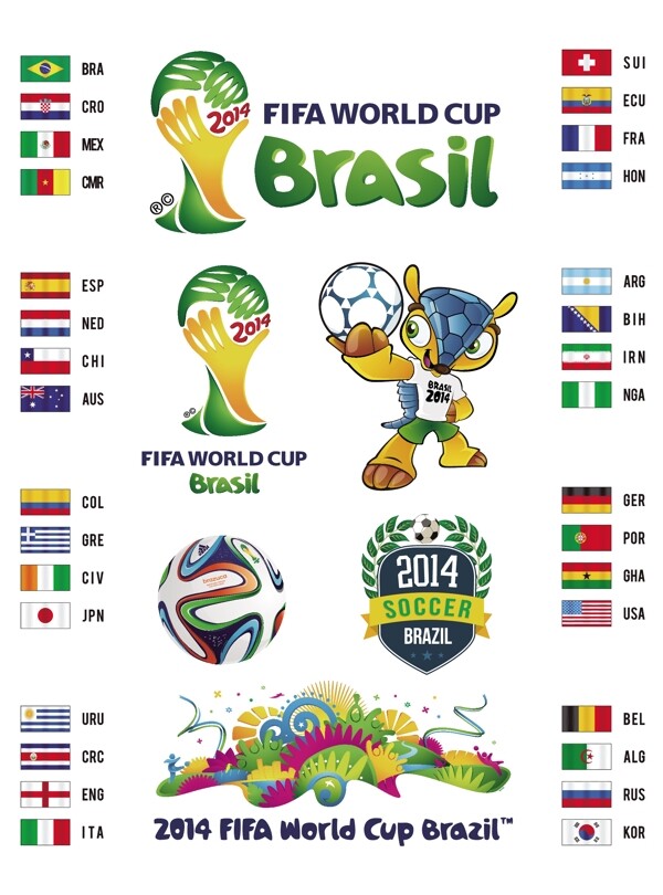 2014巴西世界杯矢图片