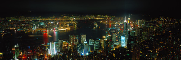 城市夜景攝影圖片