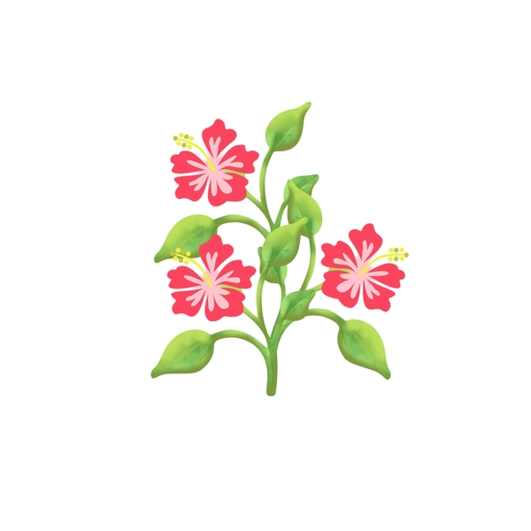 手绘植物花卉元素2
