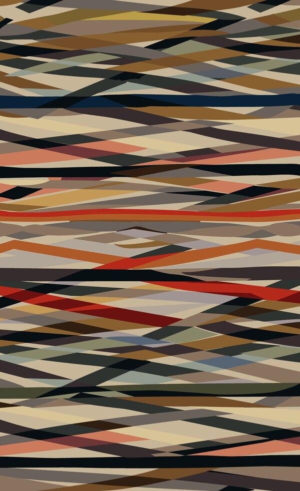 创意色彩线条拼接抽象现代家居地毯图案