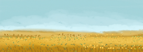 芒種卡通小清新插畫背景