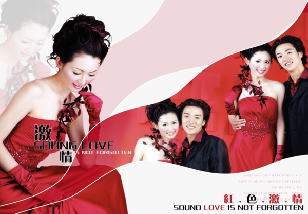 PSD源文件婚紗模板唯美