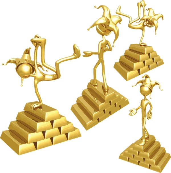 金磚金條矢量圖下載