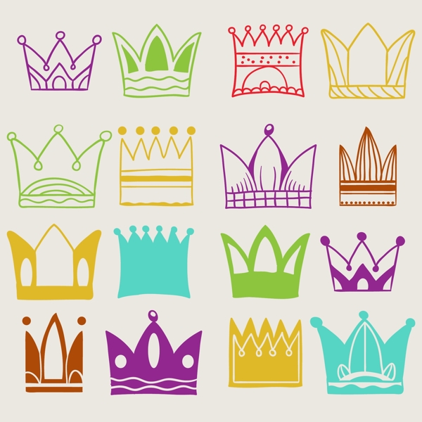 各式各样的皇冠