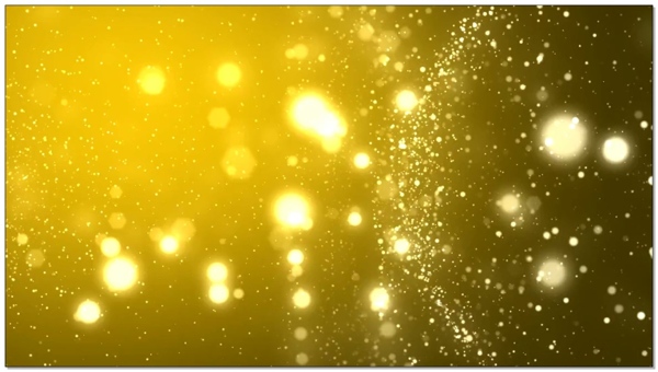 金色柔光粒子发散视频素材