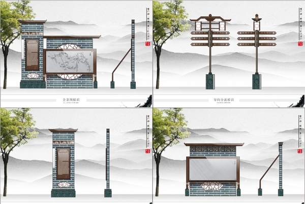 一套景區(qū)導向系統(tǒng)圖片