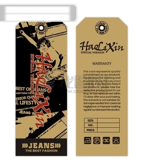 服裝吊牌矢量素材