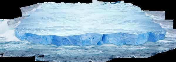 水面浮冰透明素材