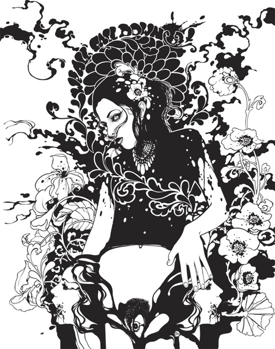位圖插畫人物女人色彩免費(fèi)素材