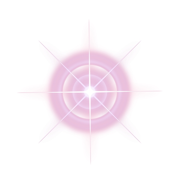 紫色星形科技光效元素
