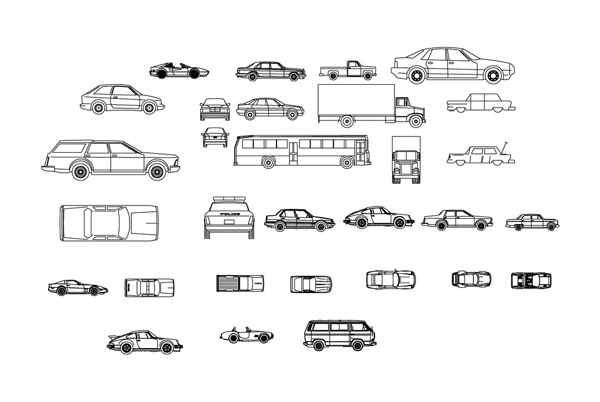汽車CAD圖塊