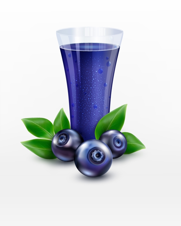美味的蓝莓汁