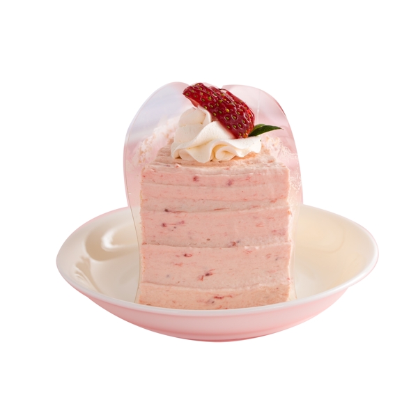 粉色创意蛋糕食物元素