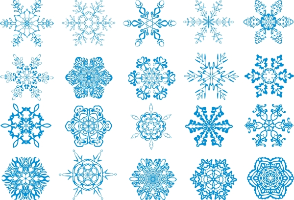 雪花AI矢量素材